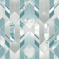 Elixir Geometric Marble Wallpaper Teal Muriva 167503