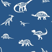 Over the Rainbow Dino Dictionary Wallpaper Blue Holden 90901