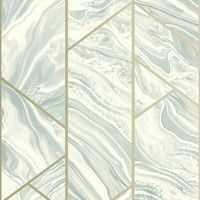 Marble Geometric Glitter Wallpaper Teal Rasch 310924
