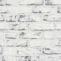 New England Rustic Brick Wallpaper White AS Creation 9078-37