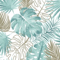 Tropical Leaves Wallpaper Green Muriva L604-04