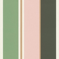 Club Botanique Stripe Wallpaper Pink / Green Rasch 539028
