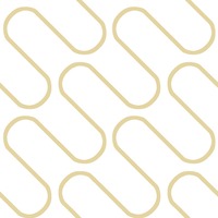 Linear Curve Wallpaper White / Gold Catherine Lansfield 206504