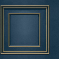 Forbidden Fruit Panel Wallpaper Navy Blue / Gold World of Wallpaper 39007