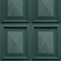 Marble Wood Panel Effect Wallpaper Dark Teal Green World of Wallpaper AG500-39
