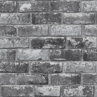 Brick Effect Wallpaper Slate Grey Debona 6753