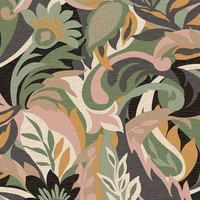 Casa Leaf Wallpaper Blush / Sage Green Belgravia 5902
