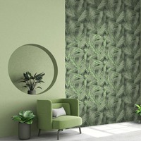 Eden Wallpaper Collection Ilana Leaf Green Muriva J98234