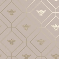 Honeycomb Bee Wallpaper Pink Holden 13083