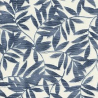 Leaves Textured Wallpaper Blue / White Rasch 406337