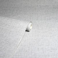 Linen Texture Wallpaper Light Grey Arthouse 676006