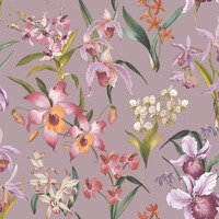Maya Floral Wallpaper Lilac Rasch 283661