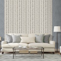 Odyssee Wallpaper Collection Medon Geo Cream and Blue Muriva L97908