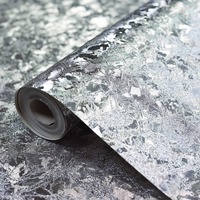 Crushed Velvet Foil Wallpaper Silver Arthouse 294301