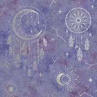 Dreamcatcher Wallpaper Purple / Silver Holden 13331