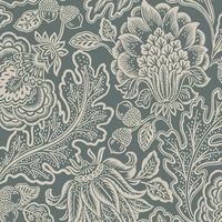Fernhurst Floral Trail Wallpaper Green Belgravia 1114