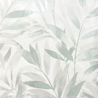 Fiji Leaf Textured Vinyl Wallpaper Sage Green Rasch 311631