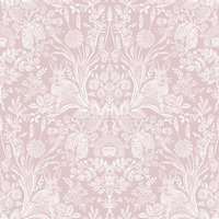 Harlen Woodland Damask Wallpaper Dusky Pink Holden 90161