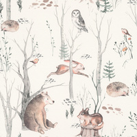 Kids' World Woodland Walk Wallpaper Neutral 300048