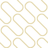 Linear Curve Wallpaper White / Gold Catherine Lansfield 206504