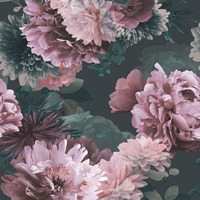 Lipsy Issey Wallpaper Green / Blush Muriva 144061