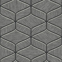 Luciano Geo Texture Wallpaper Gunmetal Belgravia 3850