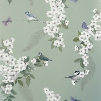 Mitzu Bird Wallpaper Sage World of Wallpaper 900105