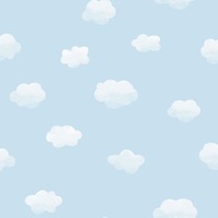 Over the Rainbow Cloudy Sky Wallpaper Blue Holden 90991