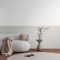 Tongue & Groove Wood Panel Dado Vinyl Wallpaper Grey AS Creation 39803-4