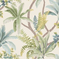 Trailing Palm Wallpaper Green / Cream Holden 13800
