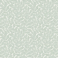 Crown Archives Ash Branch Wallpaper Light Moss Green M1179
