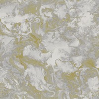 Liquid Marble Wallpaper Gold / Grey Debona 6364