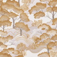 Elle Decoration Golden Grove Textured Vinyl Wallpaper Gold 10448-30