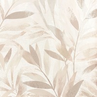 Fiji Leaf Textured Blown Vinyl Wallpaper Neutral Rasch 311624