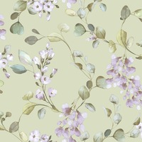 Rosalie Floral Wallpaper Sage Green Rasch 260652