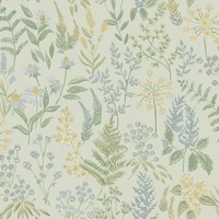 Rural Paradise Floral Sprig Wallpaper Blue Holden 13662