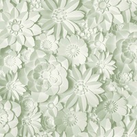 Dimensions Floral Wallpaper Sage Green World of Wallpaper WOW43755
