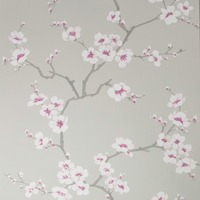 Fresco Apple Blossom Wallpaper Grey 51-057
