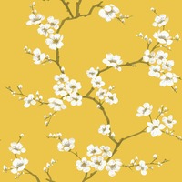 Fresco Apple Blossom Wallpaper Ochre 108289