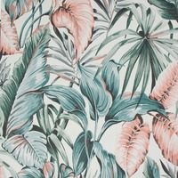 Sublime Leaves Exotique Wallpaper Grey / Pink 107009