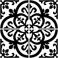 In Home Peel and Stick Backsplash Tiles 4 Piece Avignon Fine Decor NH2956