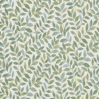 Ameroso Leaf Blown Vinyl Wallpaper Green Erismann Opus 10462-07