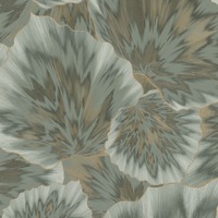 Bliss Floral Textured Vinyl Wallpaper Sage Green / Gold Erismann 10402-24
