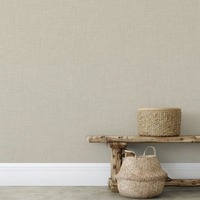 Cambric Texture Heavyweight Vinyl Wallpaper Beige Muriva 196303
