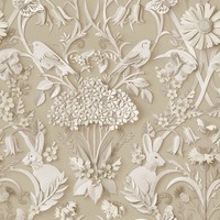 Dimensions Woodland Wallpaper Natural Fine Decor FD43606