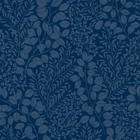 Elin Botanical Vinyl Wallpaper Blue Fine Decor FD26517