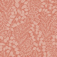 Elin Botanical Vinyl Wallpaper Coral Fine Decor FD26516