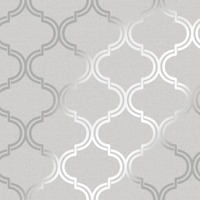 Glistening Geometric Trellis Wallpaper Grey / Silver Holden 12750